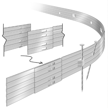 Edgestar Silver Aluminum Edging