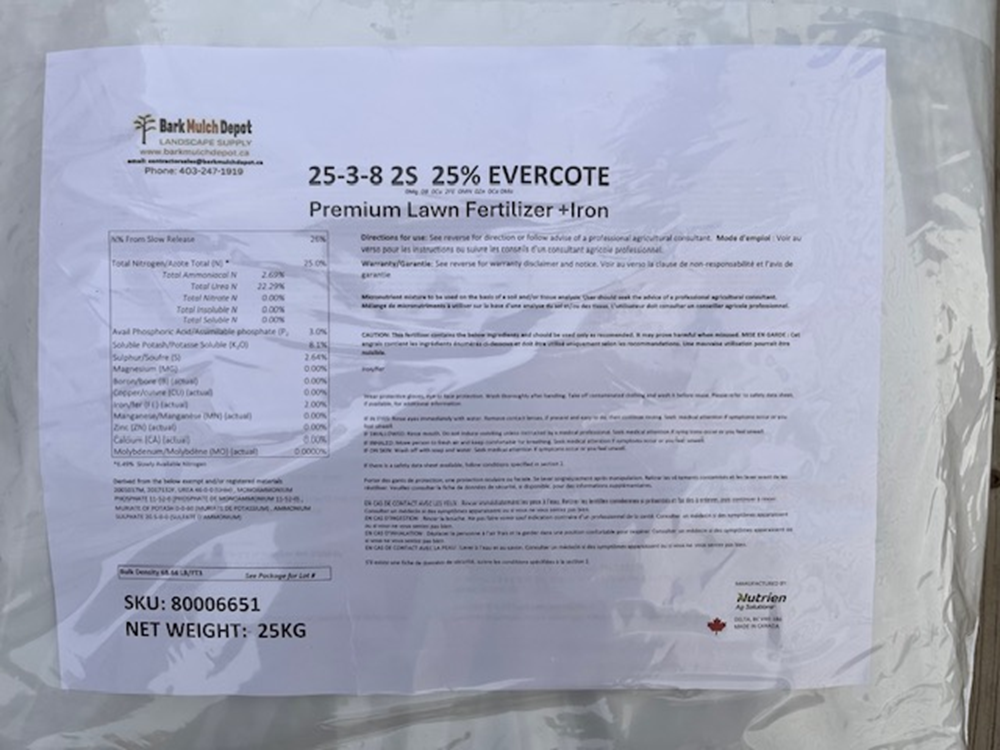 Nutrien Spring Grass Fertilizer 25-3-8